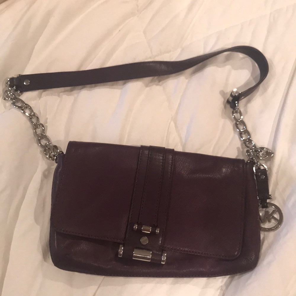 PURPLE MICHAEL KORS SHOULDER BAG